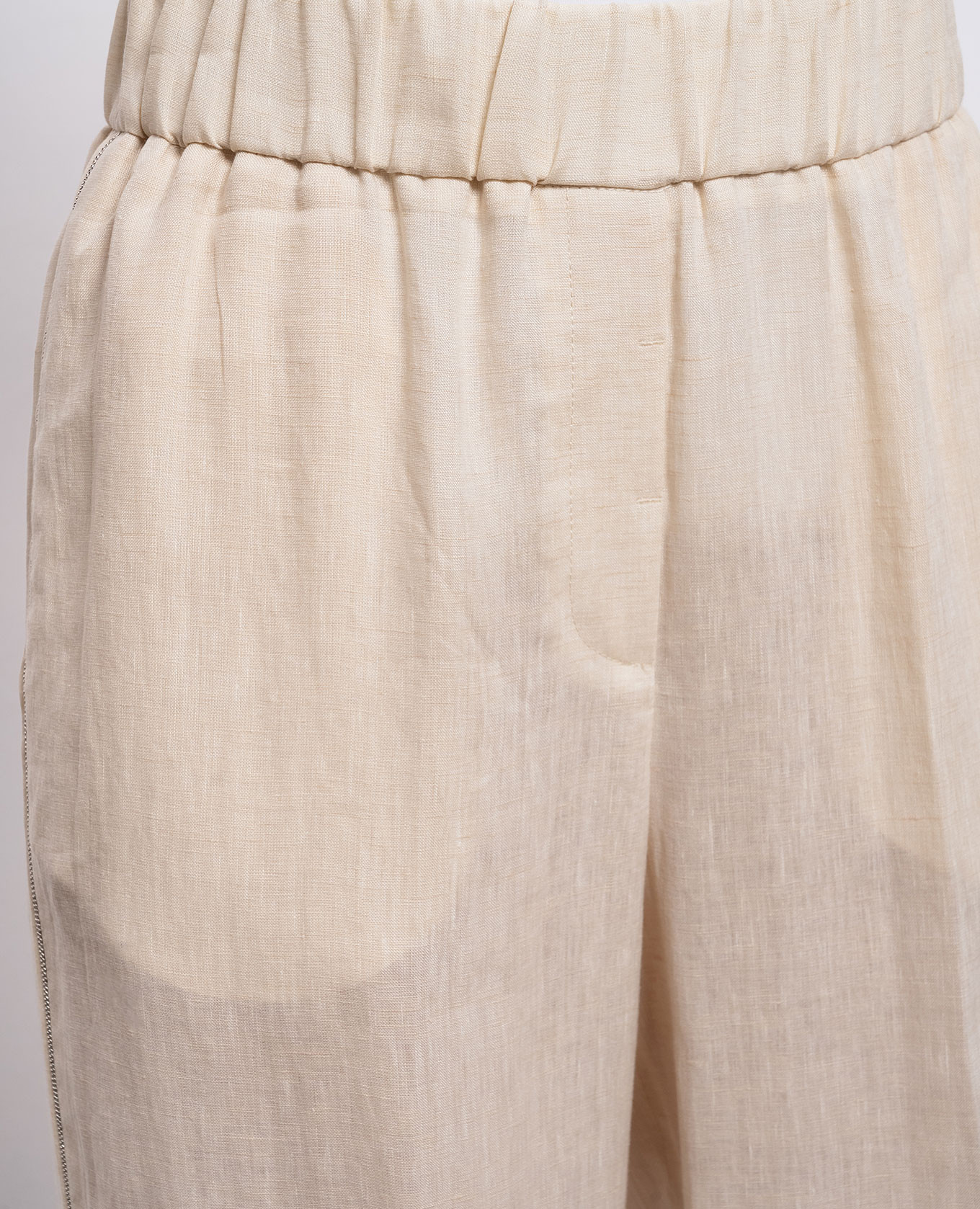 

Beige linen trousers with lapels Peserico