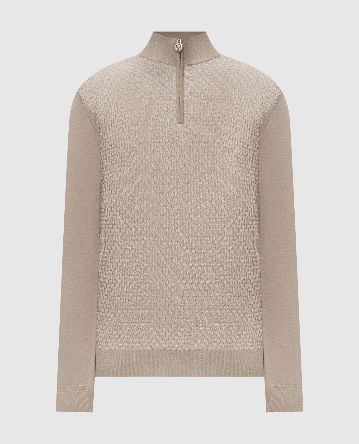 Beige wool, silk and cashmere jumper Stefano Ricci