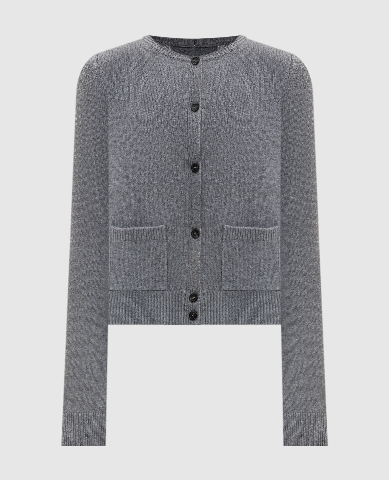 

Grey wool cardigan with emblem Maison Margiela MM6