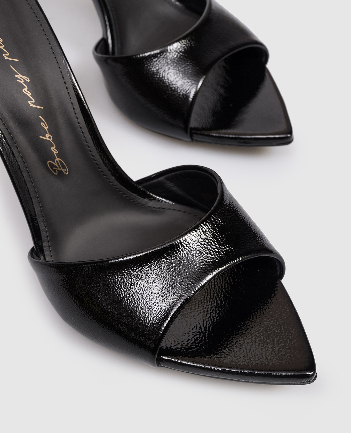 

Black patent leather mules Babe Pay Pls