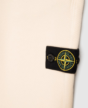 Stone Island Children's beige joggers with logo patch L2S166200004S042514
