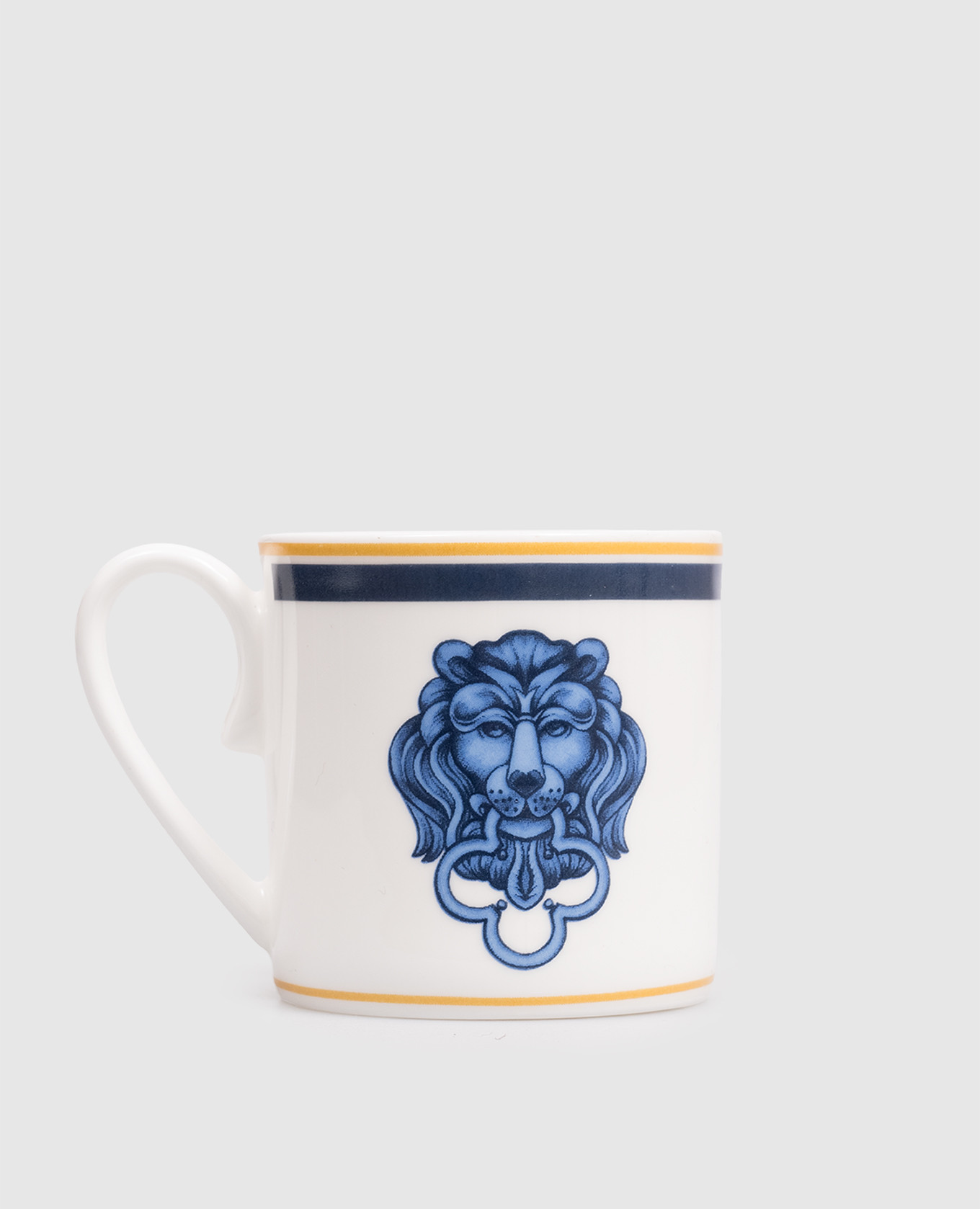 

White porcelain coffee cup El Leon Geminiano Cozzi 1765