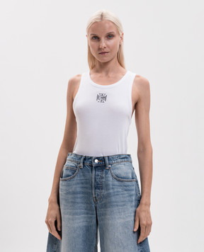 Vetements White ribbed T-shirt MH27TT247W