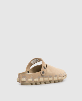 Premiata Ivyd beige suede mules IVYD8277