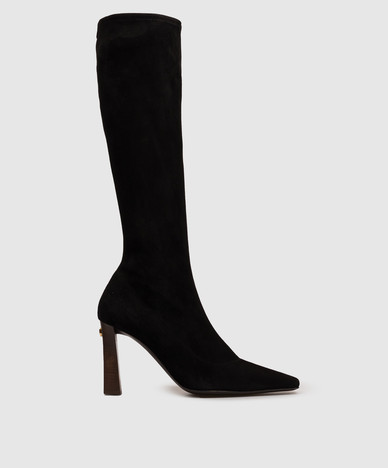 Bottes en daim noir