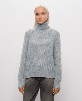 Ermanno Scervino Life Blue alpaca wool sweater D494M502IJT