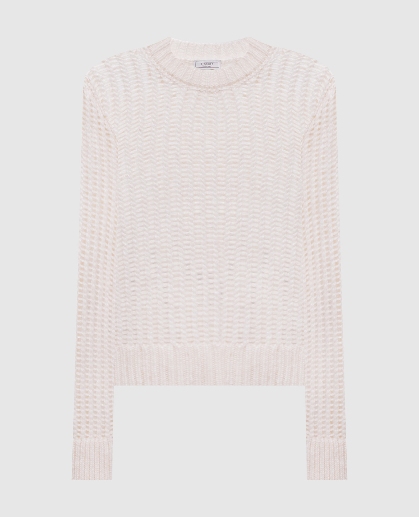 White alpaca wool sweater Peserico