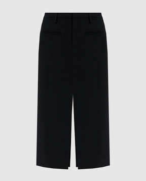 Dondup Black midi skirt G621IS0021DXXX