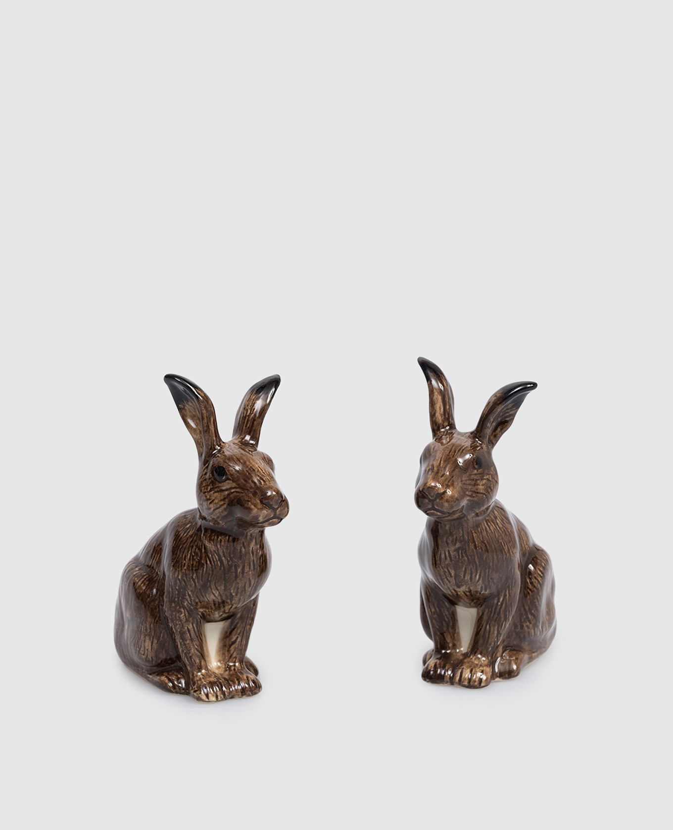 

Brown ceramic spice set Hare Quail Ceramics