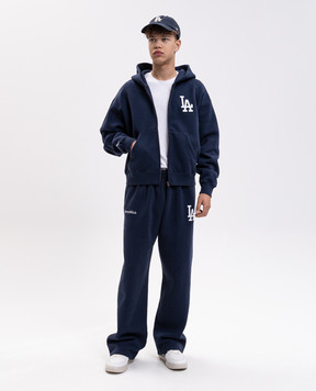 Sporty & Rich LA Serif blue insulated sports jacket ST094714669BL106