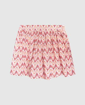 Missoni Children's pink shorts with branded print MY6C49P0597