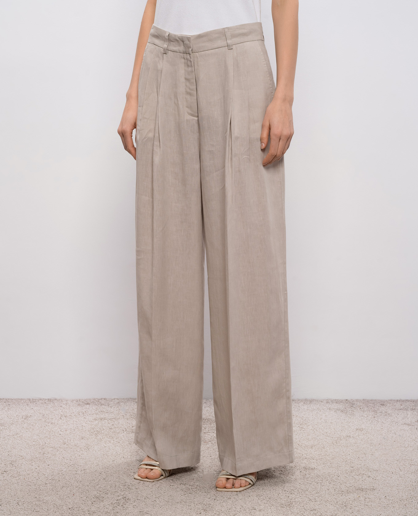 

Beige linen pants RUMY MooRER