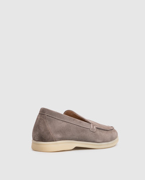 Babe Pay Pls Gray suede loafers 280108ZA