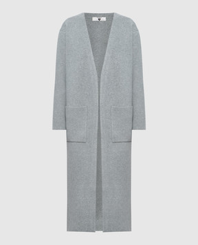 Twinset Gray elongated cardigan 262LI3ABB