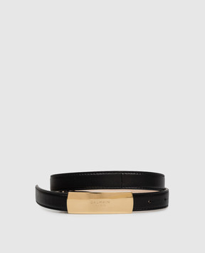 Balmain Black leather belt HN0WJ242LNPH