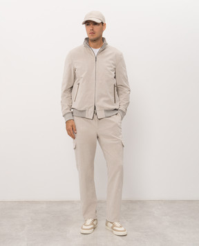 CAPOBIANCO Gray velour tracksuit 21M468VL0021M804VL00