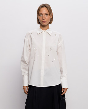 Twinset White shirt with applique 262AP2322
