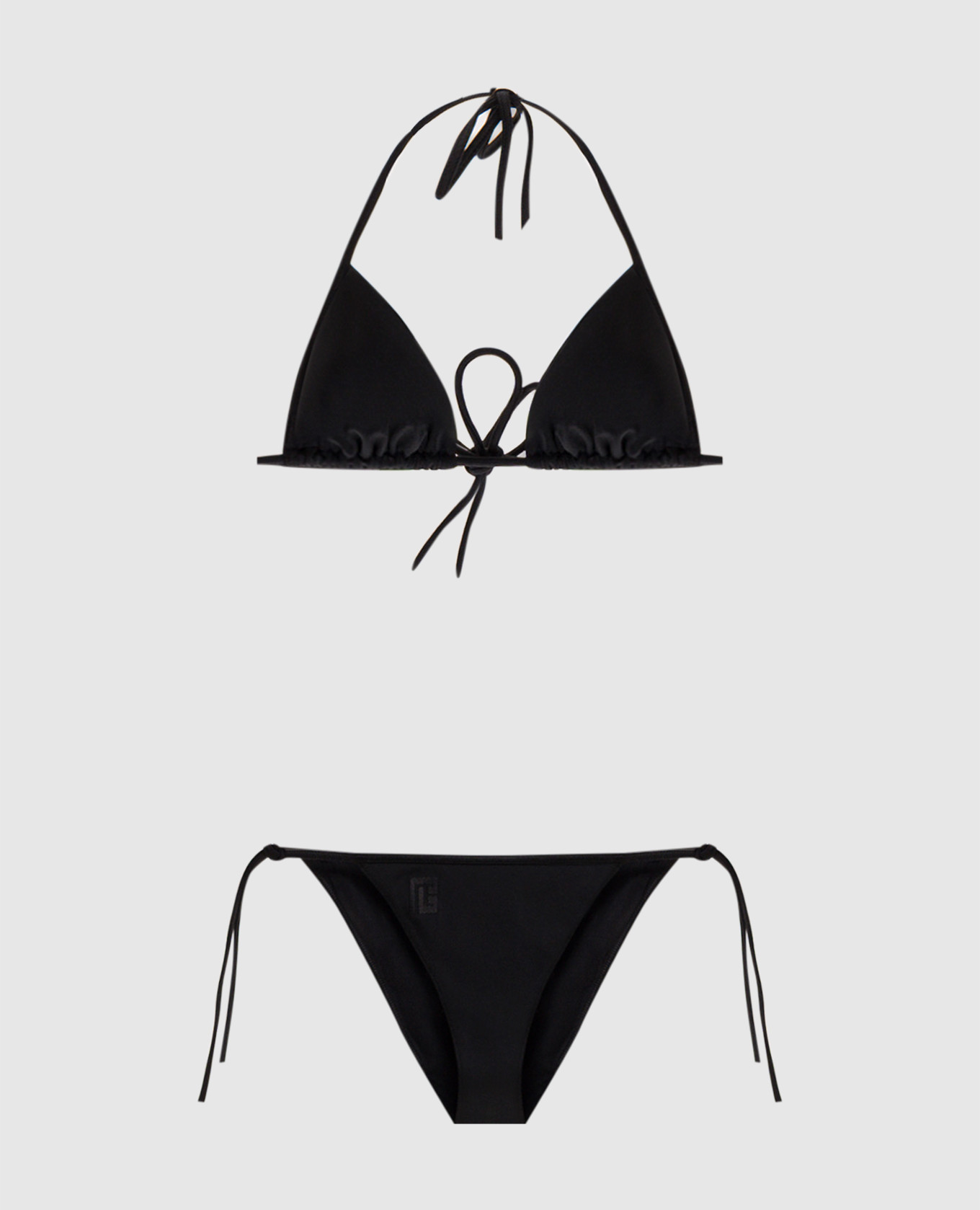 Black swimsuit with embroidery
