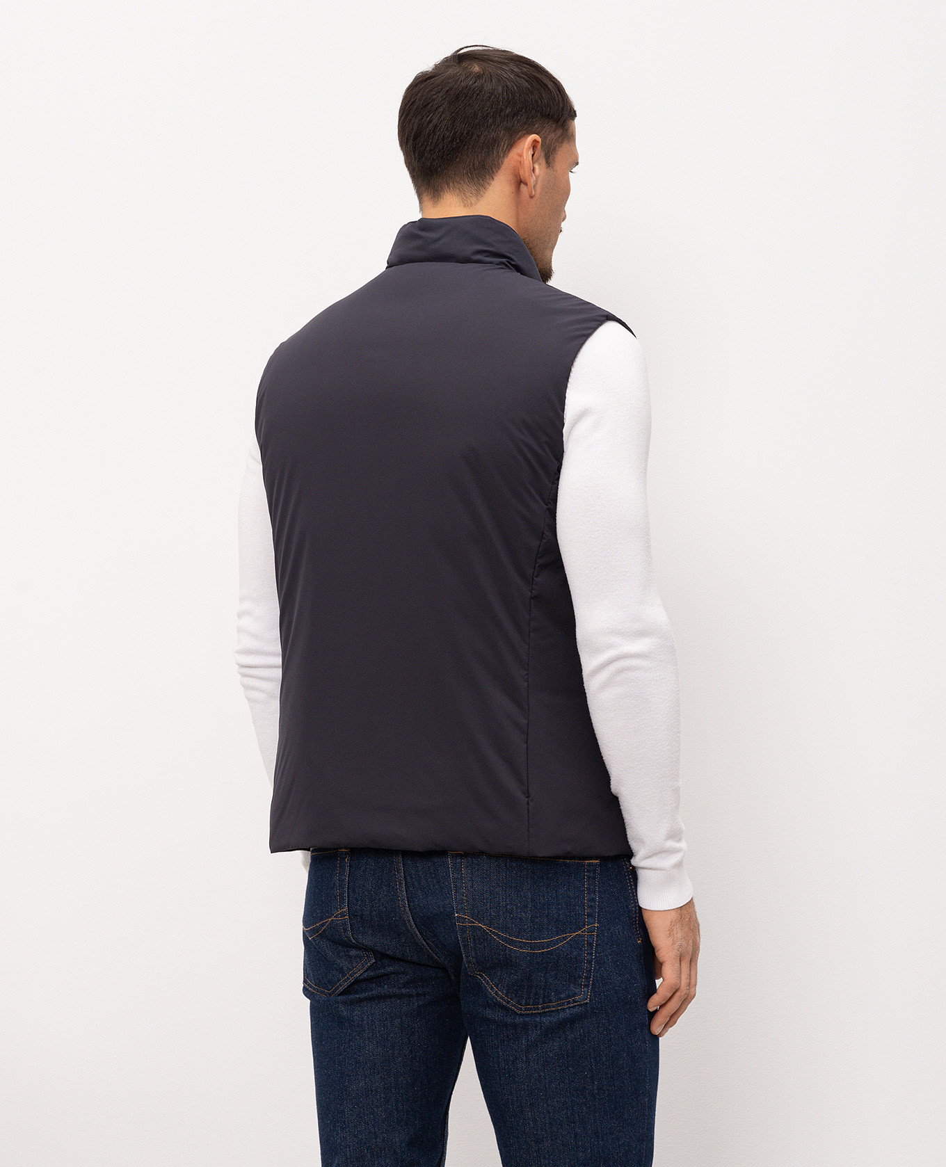 

UROS down vest in blue MooRER