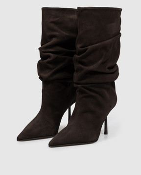 Le Silla Brown suede boots BELLA 4184E080BXPPVEP
