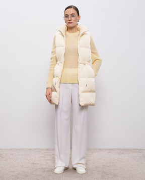 Peserico Beige down vest M0334806086