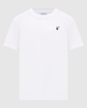 Off-White White T-shirt with Off logo embroidery 44MAA16MF26J006