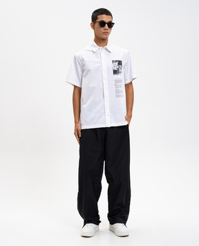Off-White White Emblem Poplin Shirt 44MGG01EF5F001
