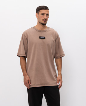 Dolce&Gabbana Brown T-shirt with inside-out effect G8RI4TG7P1O