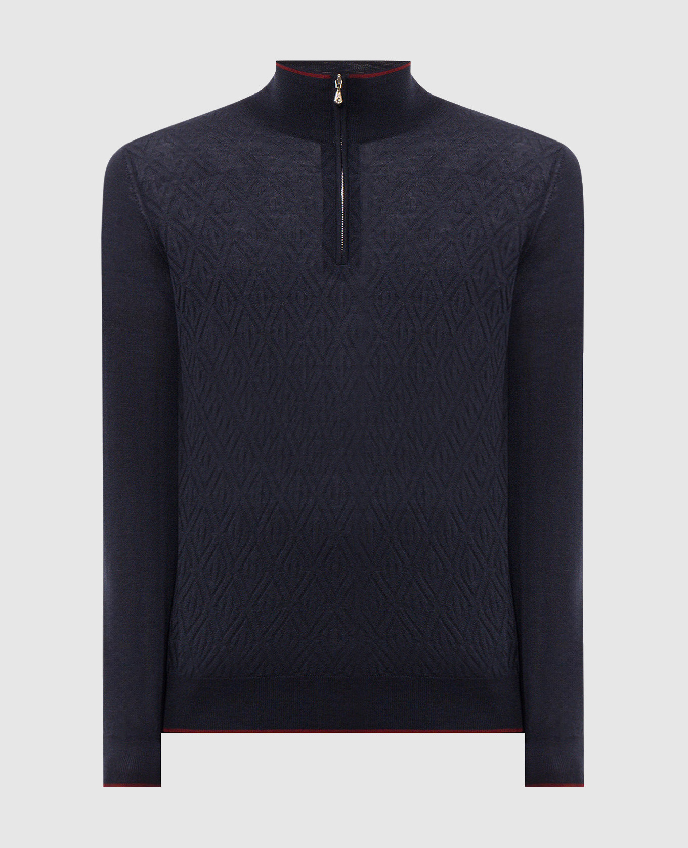 Blue wool, silk and cashmere jumper Castangia dal 1850
