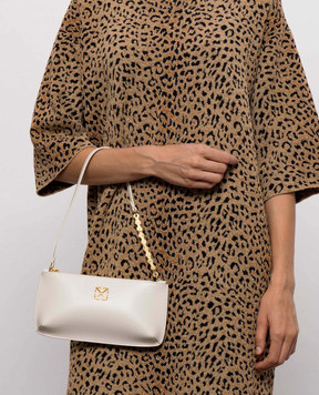 Off-White Ivory leather bag Jitney OWWNN22F26LT01