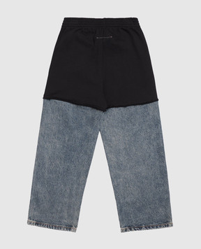 Maison Margiela MM6 Children's jeans with double construction M61084MM09G