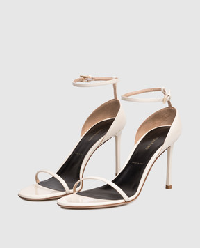 Tom Ford Ivory patent leather sandals VERTIGO W3896LCL072P