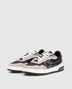 Palm Angels Black Tennis combination sneakers PMIA10VS26LEA002