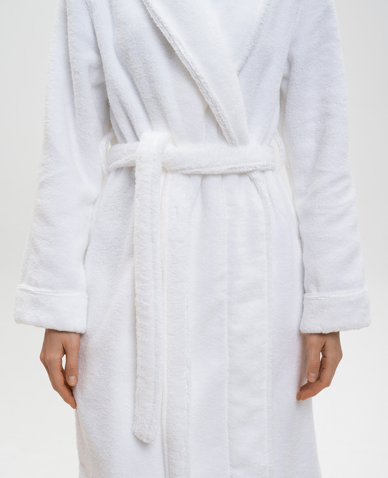 

Olympia white terry bathrobe Hamam