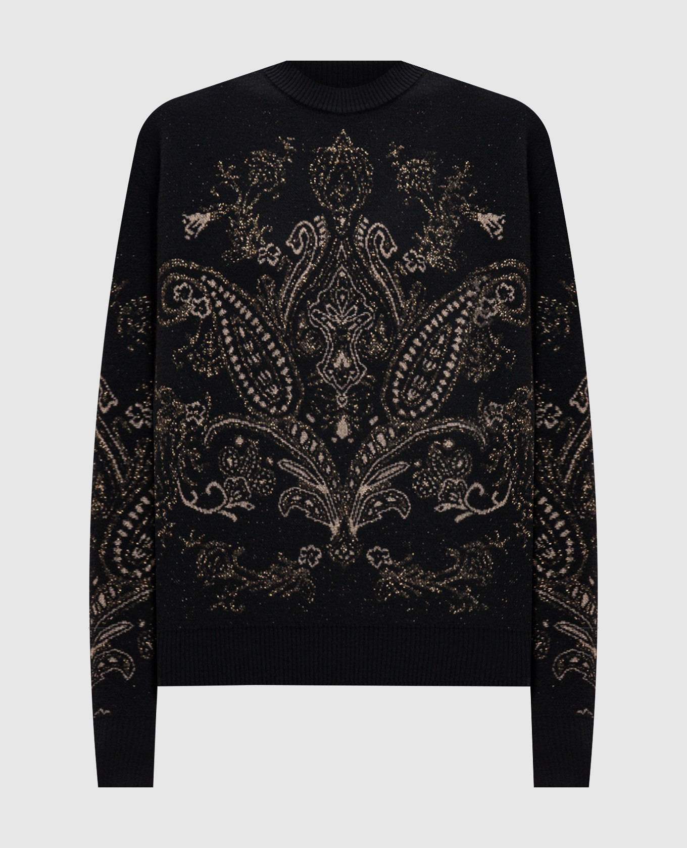 Black MOSI wool jumper Momoni