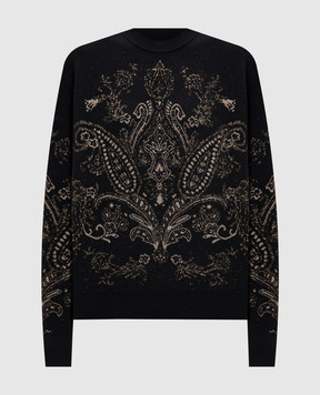 Momoni Black MOSI wool jumper MOKN02472MO