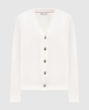 Brunello Cucinelli White cardigan M29400116