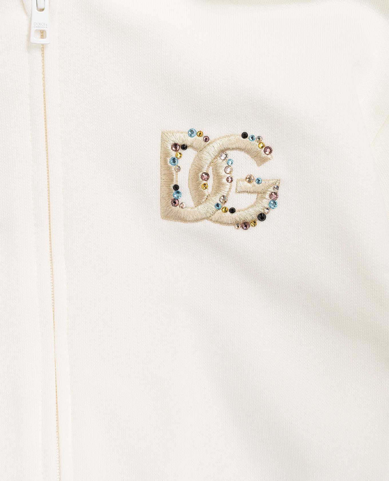 

Children's beige sports jacket with DG monogram embroidery Dolce&Gabbana