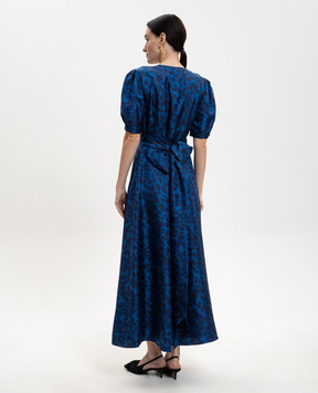 Gabriela Hearst Larkin blue silk dress 3264296P127