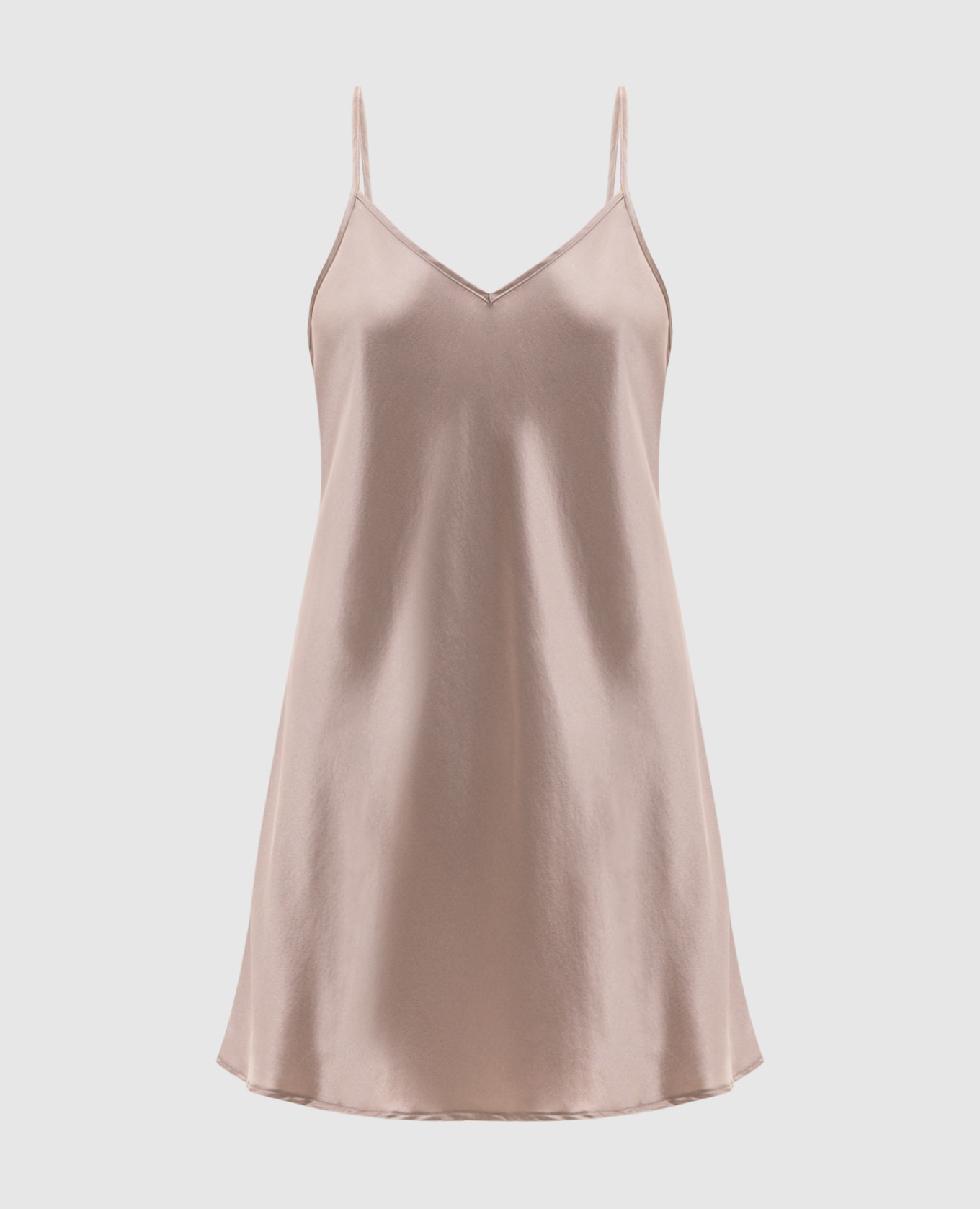Beige silk nightgown