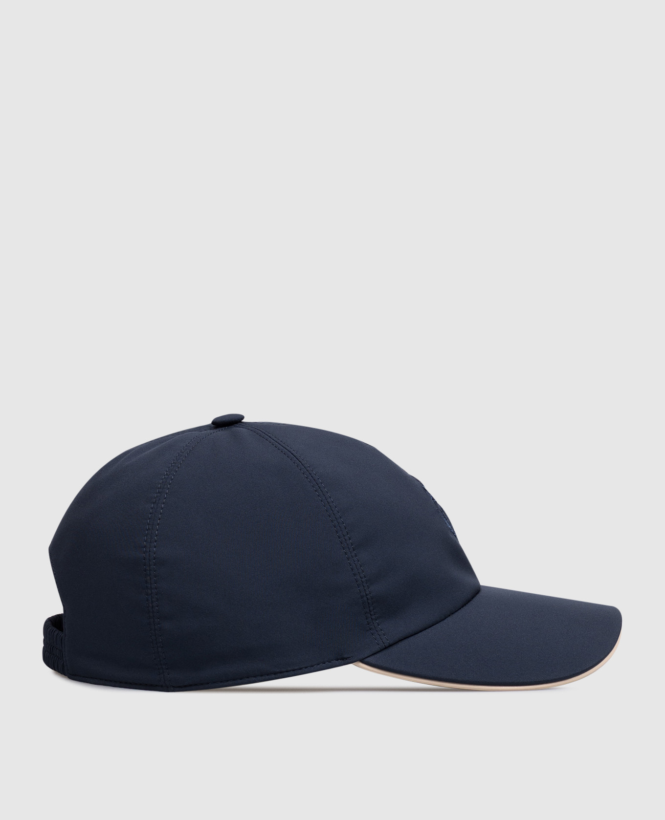 

Blue cap with embroidery Castangia dal 1850