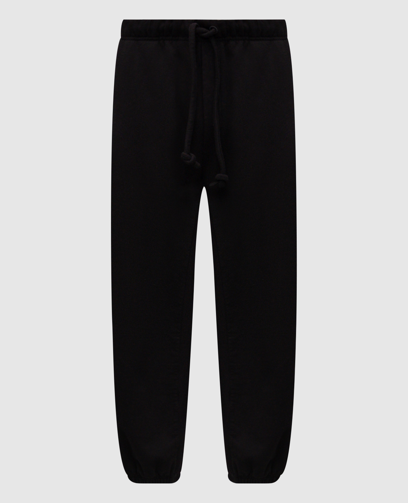 Black insulated joggers with logo