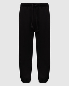 Dolce&Gabbana Black insulated joggers with logo GP17ATG7PLA