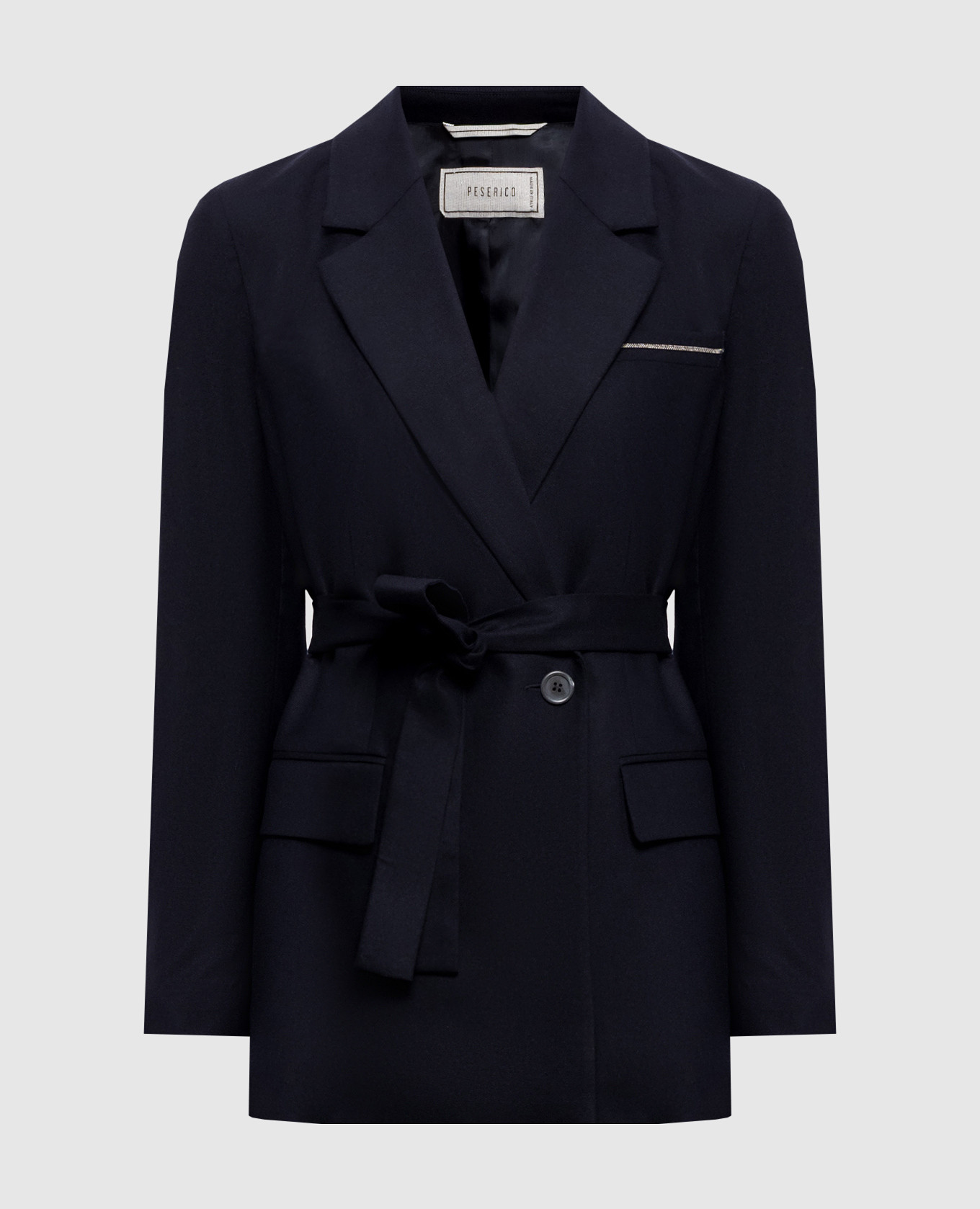 Blue wool and cashmere jacket