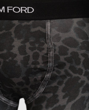 Tom Ford Grey leopard print boxer briefs T4LC31230