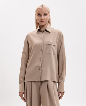 Ermanno Scervino Beige wool shirt D492K387YXJ