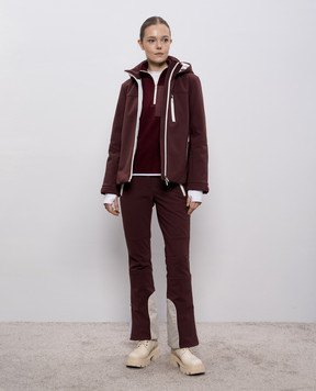 Brunello Cucinelli Burgundy ski pants MM134P8777