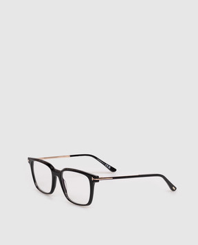 Tom Ford Black monogrammed eyeglass frame FT6124B
