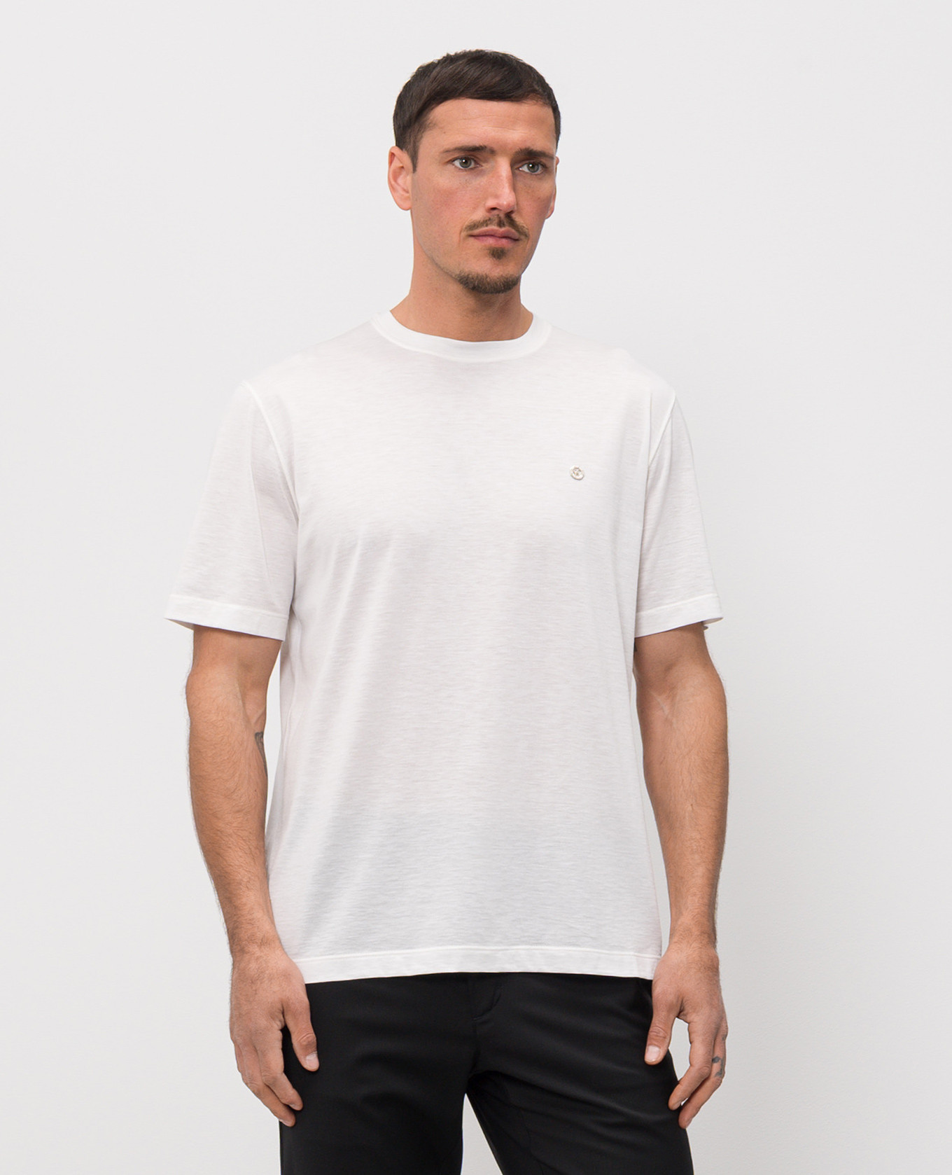 

Ivory silk T-shirt Castangia dal 1850, Beige