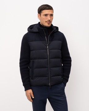 MooRER Blue down jacket ALLORI ALLORILSM